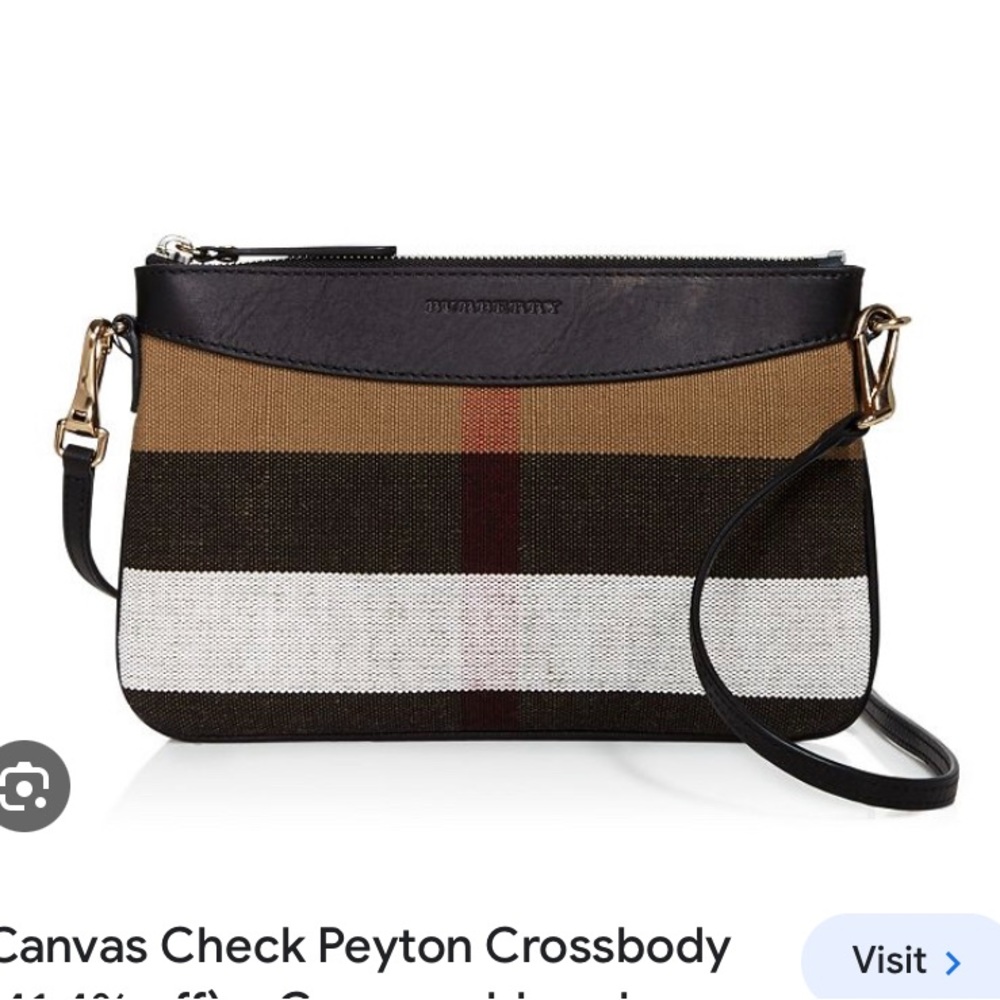 Burberry canvas check peyton crossbody